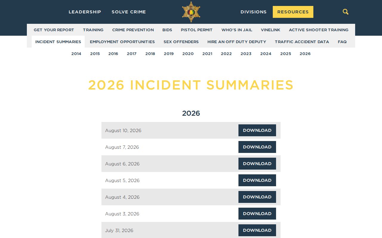 Tuscaloosa County incident record archive beside recent booking searches