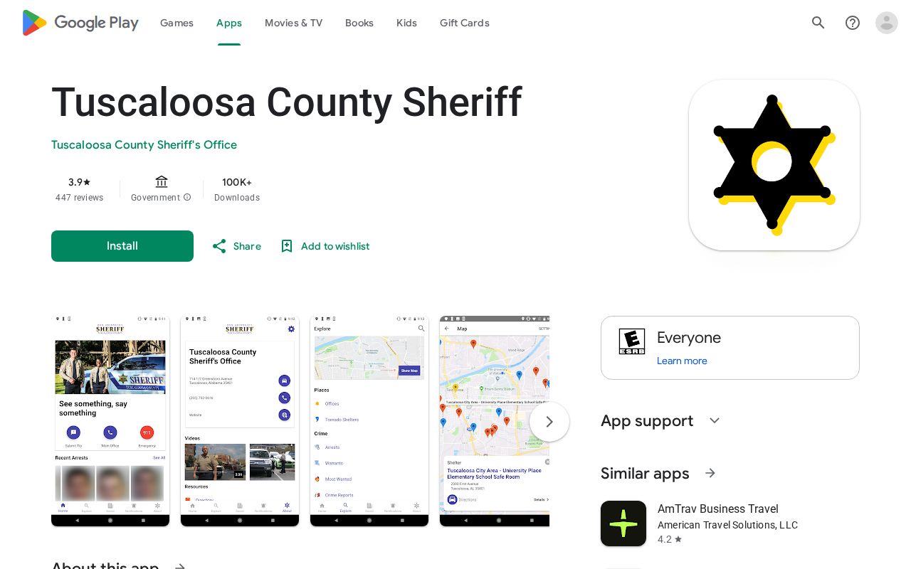 Tuscaloosa County Sheriff app recent arrest and booking record features